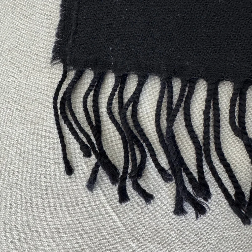 Chelsey II Wool Scarf Diamond‎ Pattern 12x62 Black/Blue/Tan